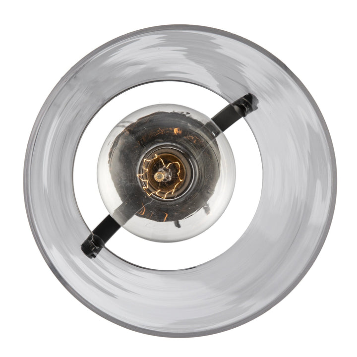 Trans Globe 1-Light Curry Shaded Mini Top Handle - Black