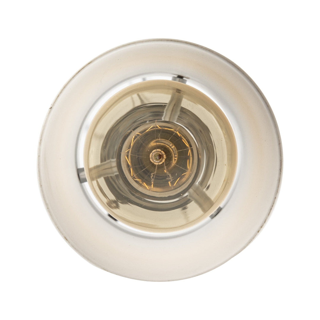 Trans Globe 1-Light Cylindrical Mini Brand White Glass- Polished Chrome