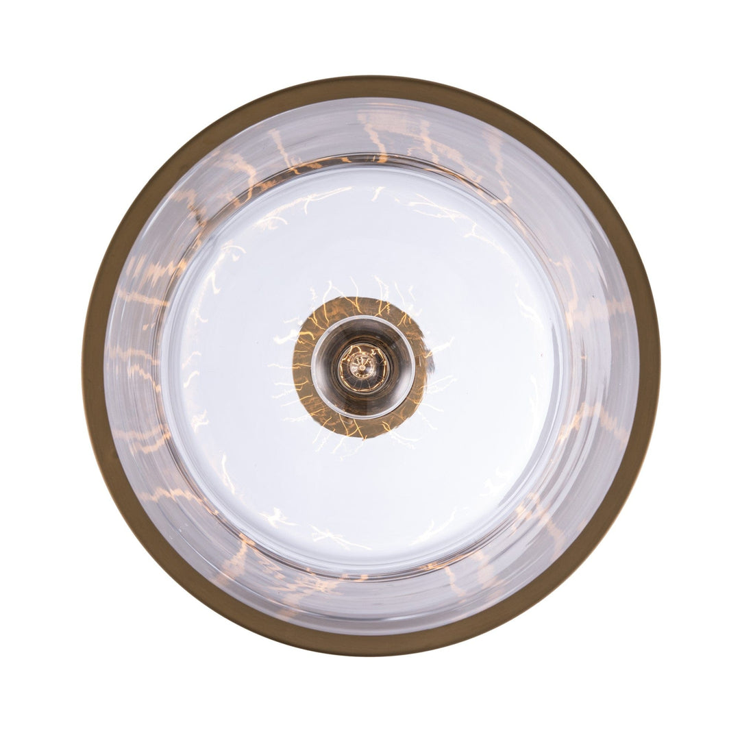 Trans Globe 1-light Dorina Jar-Shaped Leg Down Clear - Antique Gold