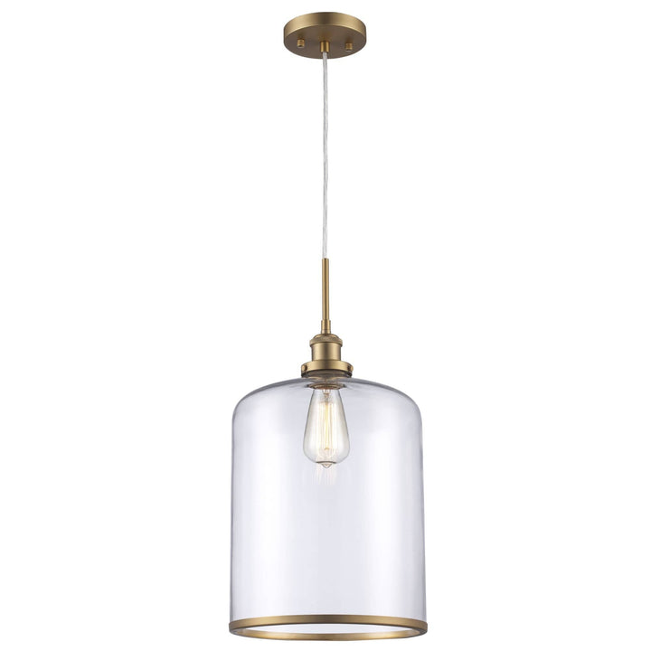 Trans Globe 1-light Dorina Jar-Shaped Leg Down Clear - Antique Gold