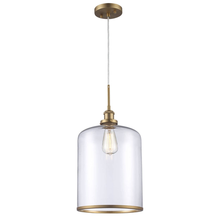 Trans Globe 1-light Dorina Jar-Shaped Leg Down Clear - Antique Gold