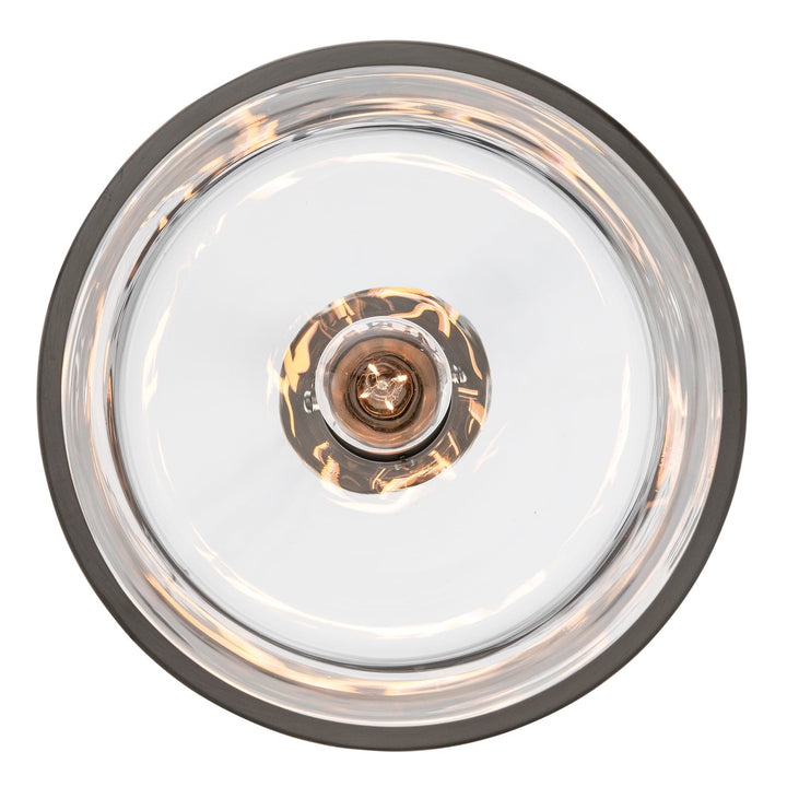 Trans Globe 1-light Dorina Jar-Shaped leg Down Clear - Brushed Nickel