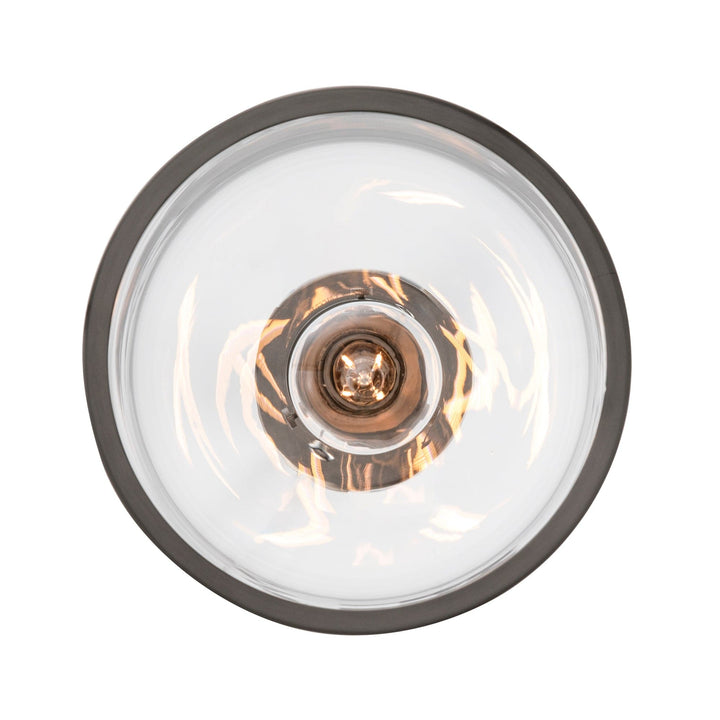 Trans Globe 1-light Dorina Jar-Shaped Small Down Clear - Brushed Nickel