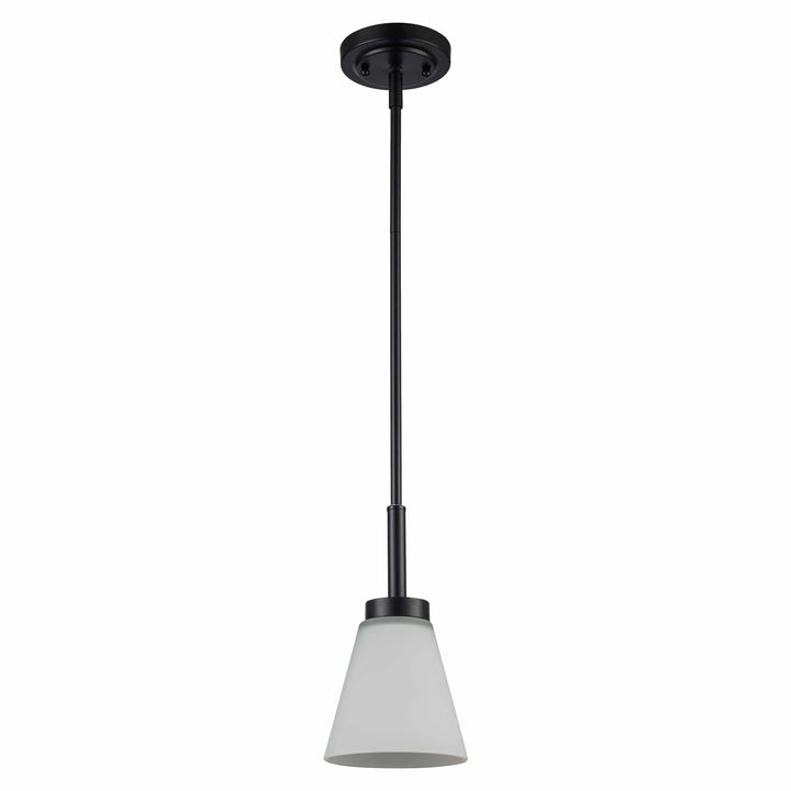 Trans Globe 1-Light Fifer Pendant Flared Glass - Black