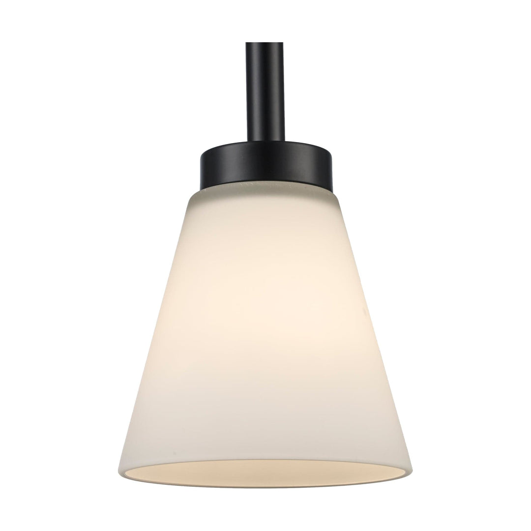 Trans Globe 1-Light Fifer Pendant Flared Glass - Black