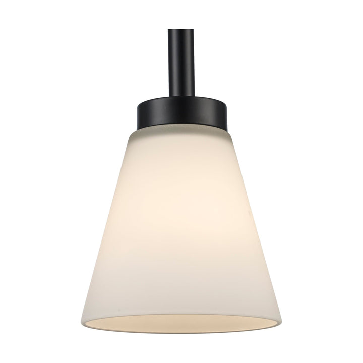 Trans Globe 1-Light Fifer Pendant Flared Glass - Black