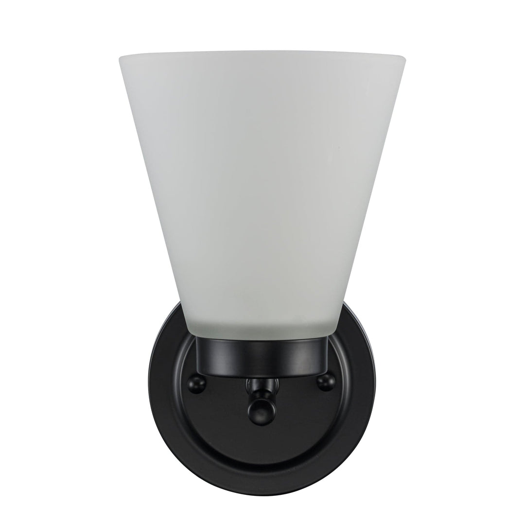 Trans Globe 1-light Fifer Wall Sconce Flared Glass - Brushed Nickel