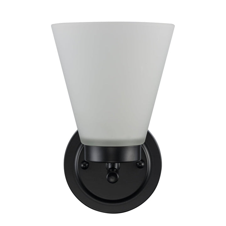 Trans Globe 1-light Fifer Wall Sconce Flared Glass - Brushed Nickel