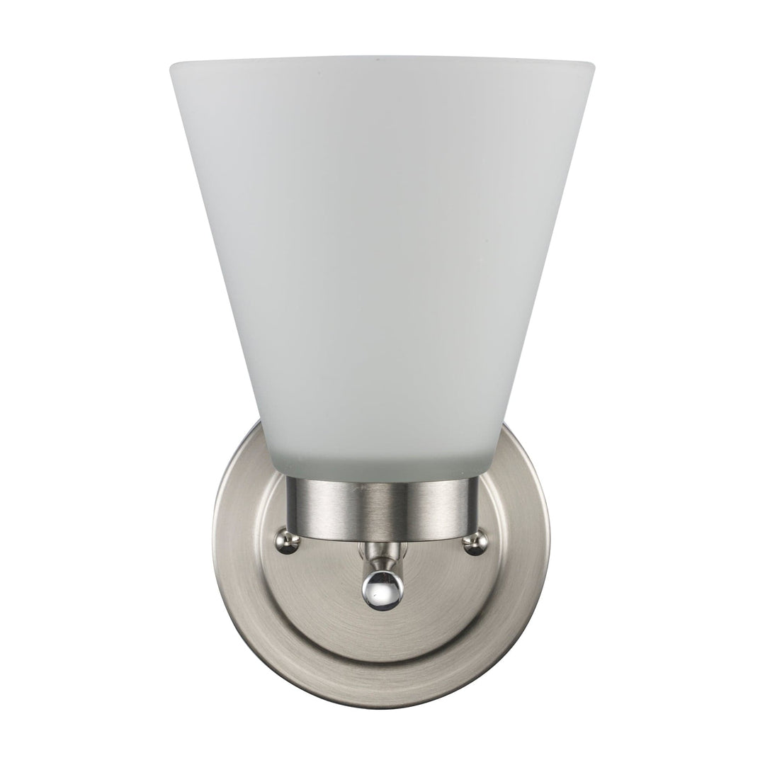 Trans Globe 1-light Fifer Wall Sconce Flared Glass - Brushed Nickel