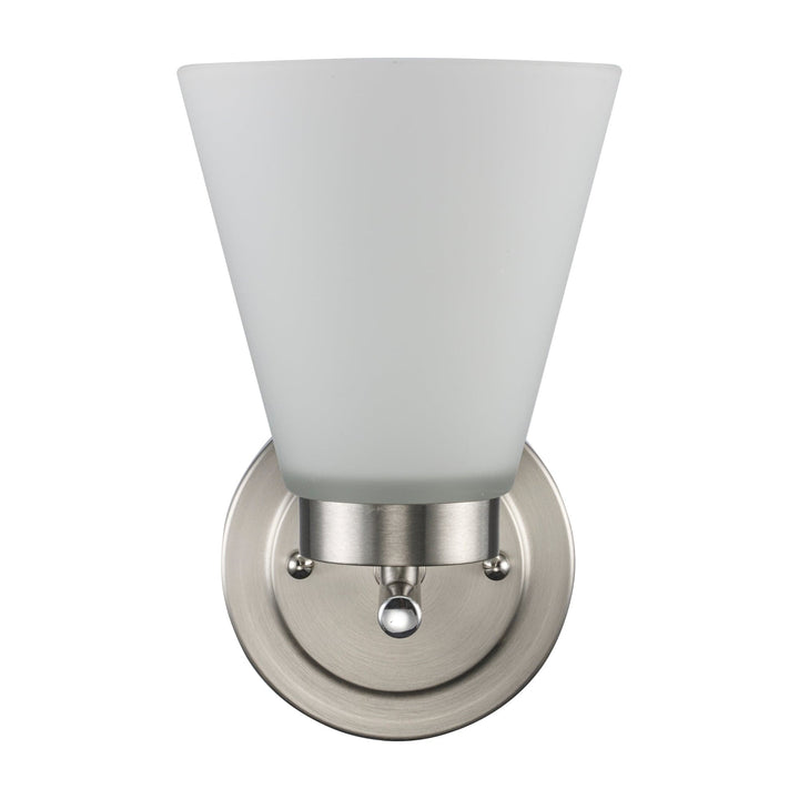 Trans Globe 1-light Fifer Wall Sconce Flared Glass - Brushed Nickel
