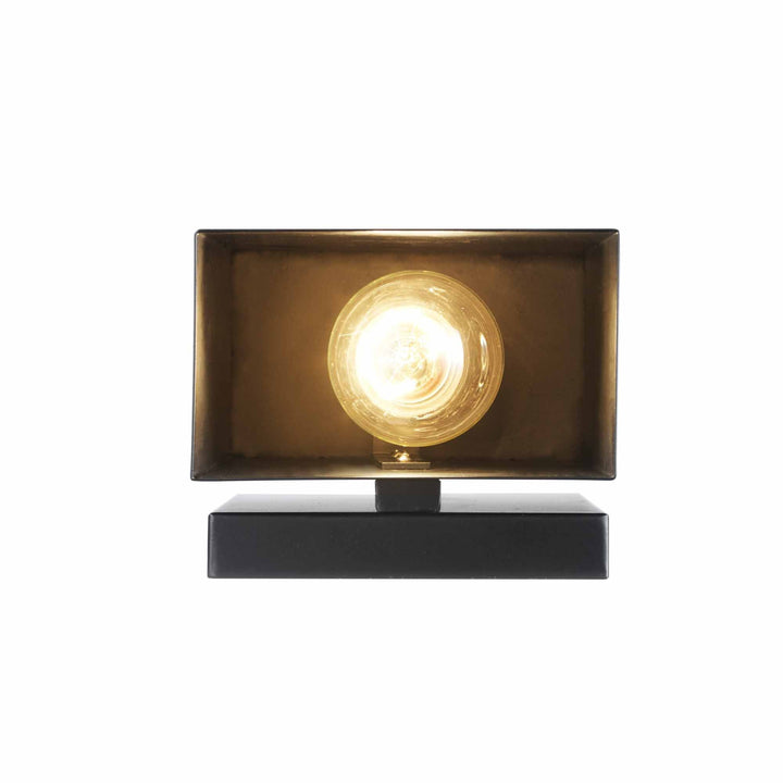 Trans Globe 1-Light Flush Metal Box Outdoor Wall Sconce - Matte Black