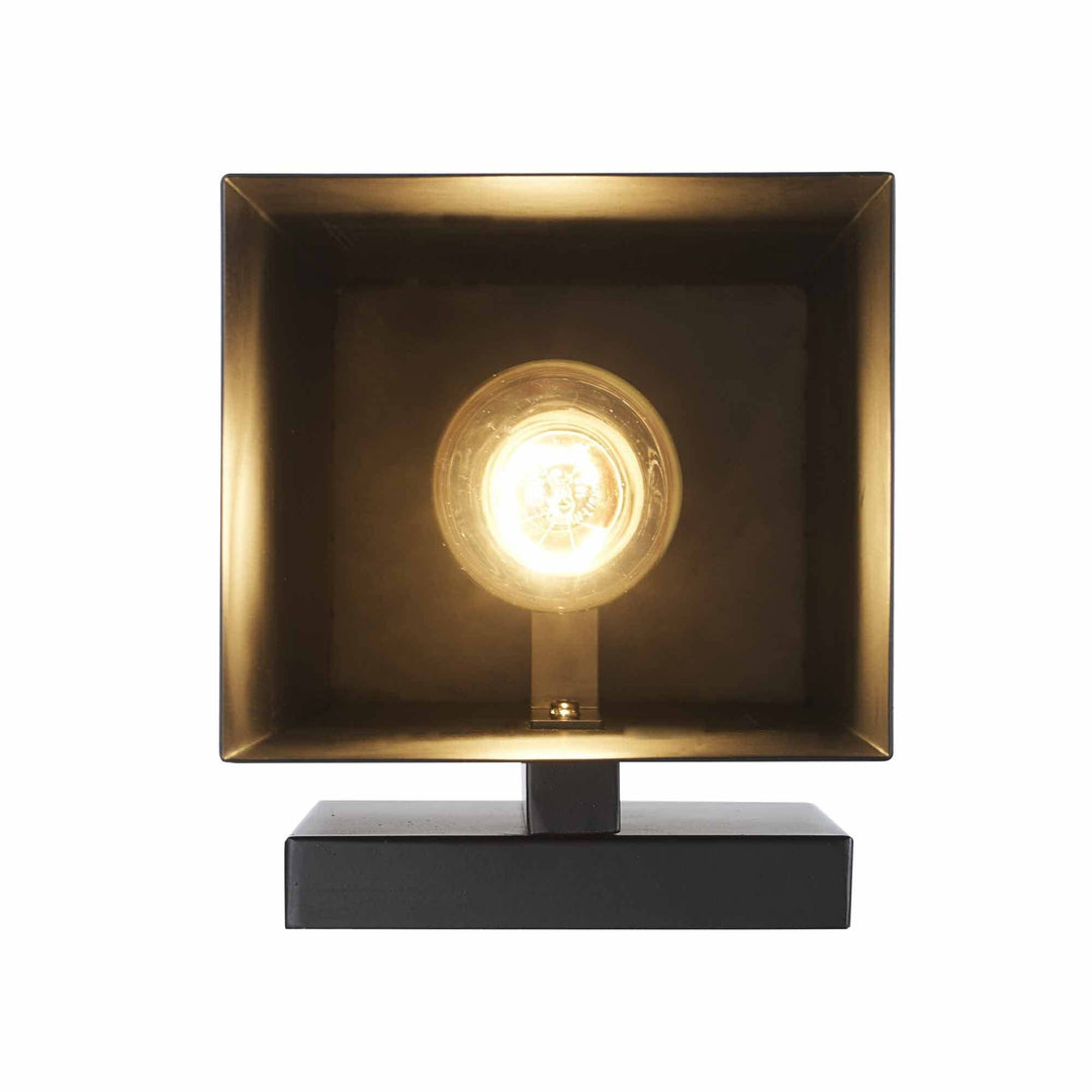 Trans Globe 1-Light Flush Metal Rectangular Outdoor Wall Sconce - Matte Black