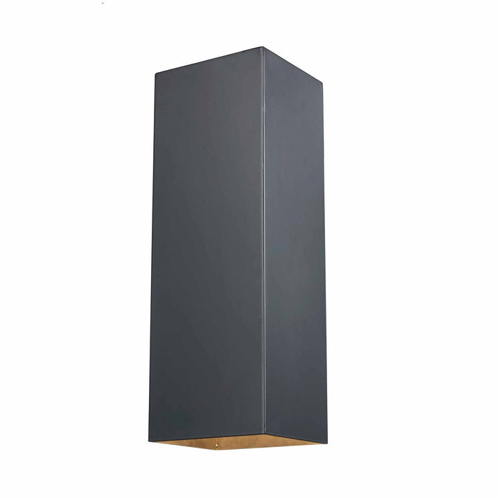Trans Globe 1-Light Flush Metal Rectangular Outdoor Wall Sconce - Matte Black