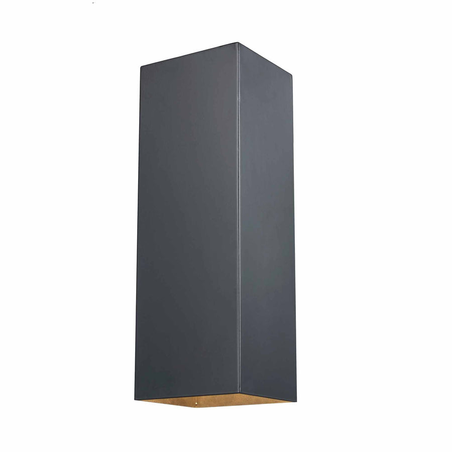 Trans Globe 1-Light Flush Metal Rectangular Outdoor Wall Sconce - Matte Black