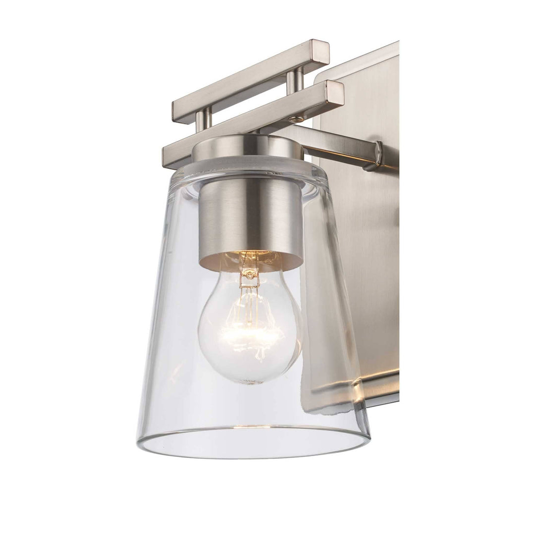 Trans Globe 1-Light Iris Wall Sconce Cl Trapered - Brushed Nickel