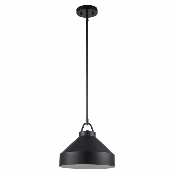 Trans Globe 1-light Lowen Dome 12 Bucket -  Black