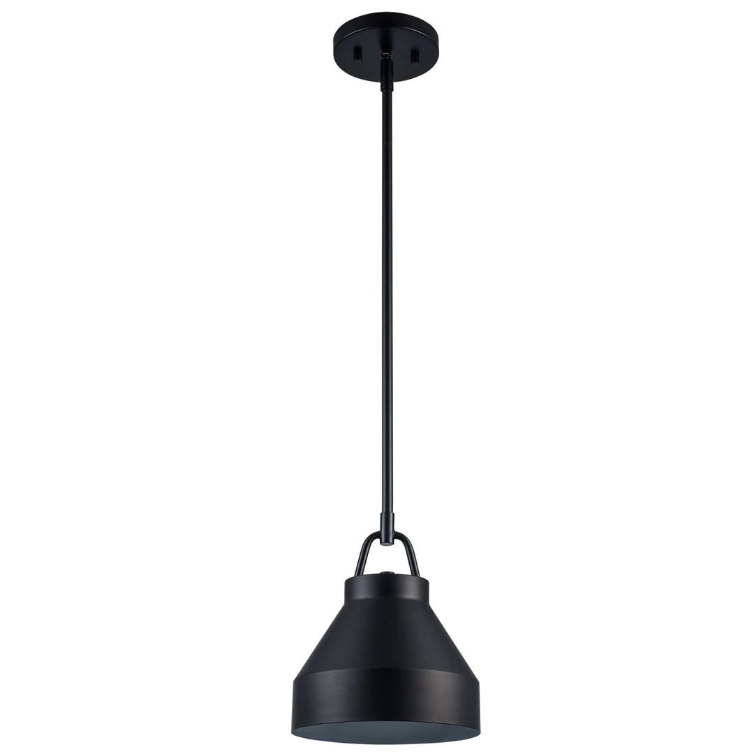 Trans Globe 1-light Lowen Dome Bucket -  Black