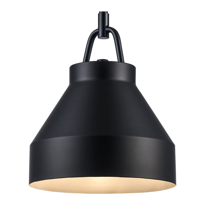 Trans Globe 1-light Lowen Dome Bucket -  Black