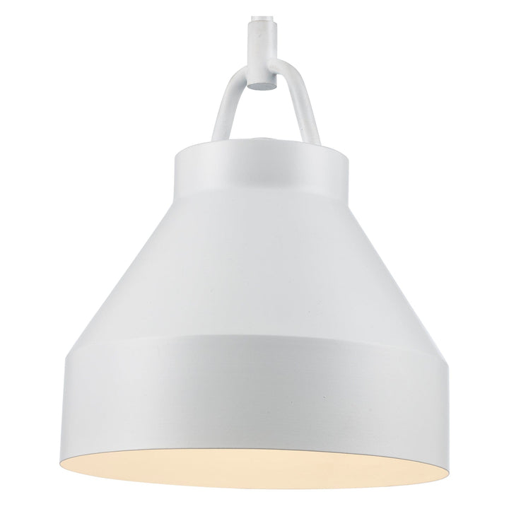 Trans Globe 1-light Lowen Dome Bucket - White