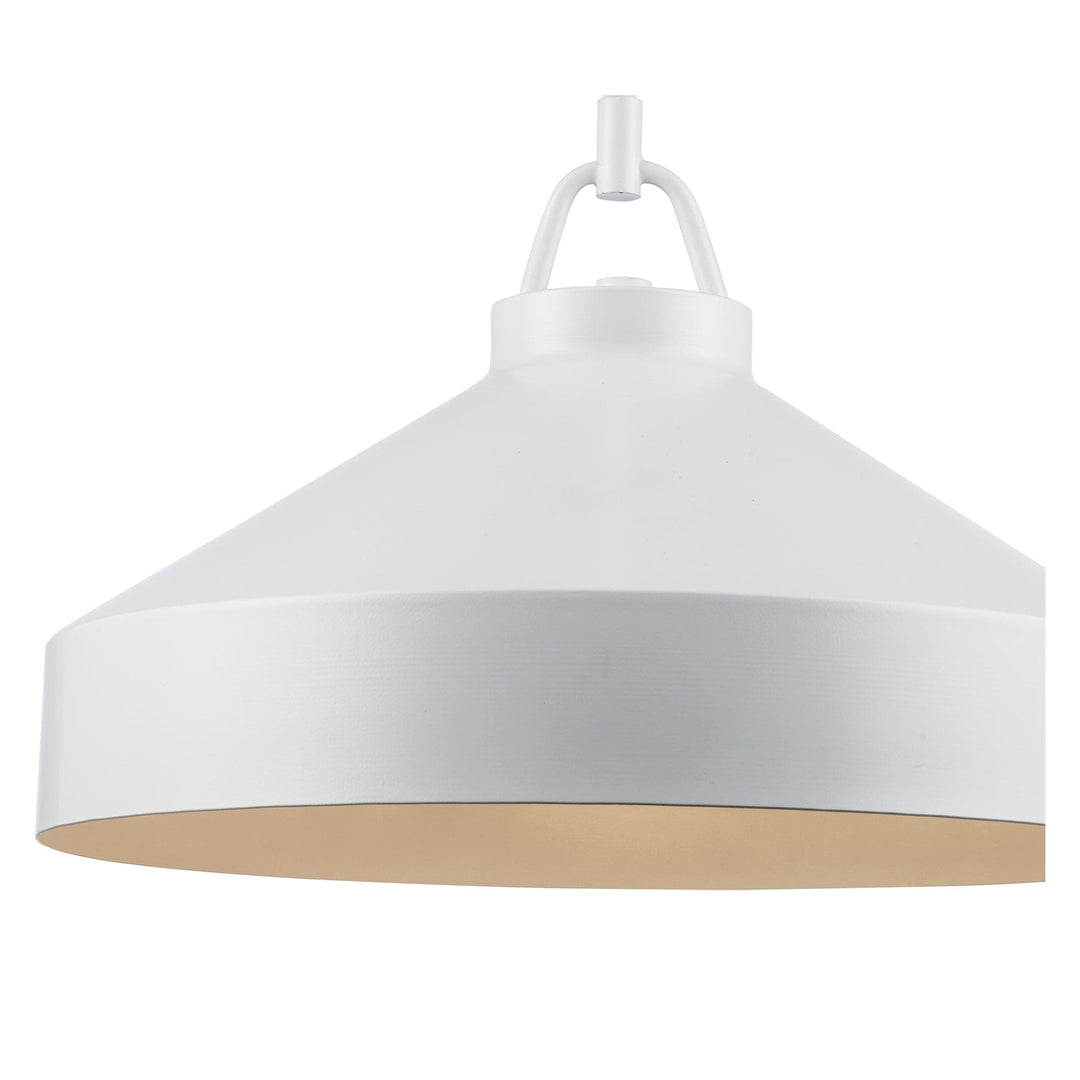 Trans Globe 1-light Lowen Industrial Bucket - White