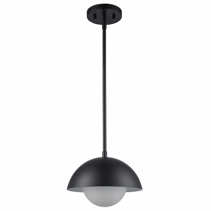 Trans Globe 1-light Maureen Exposed Bulb Metal Shade - Black