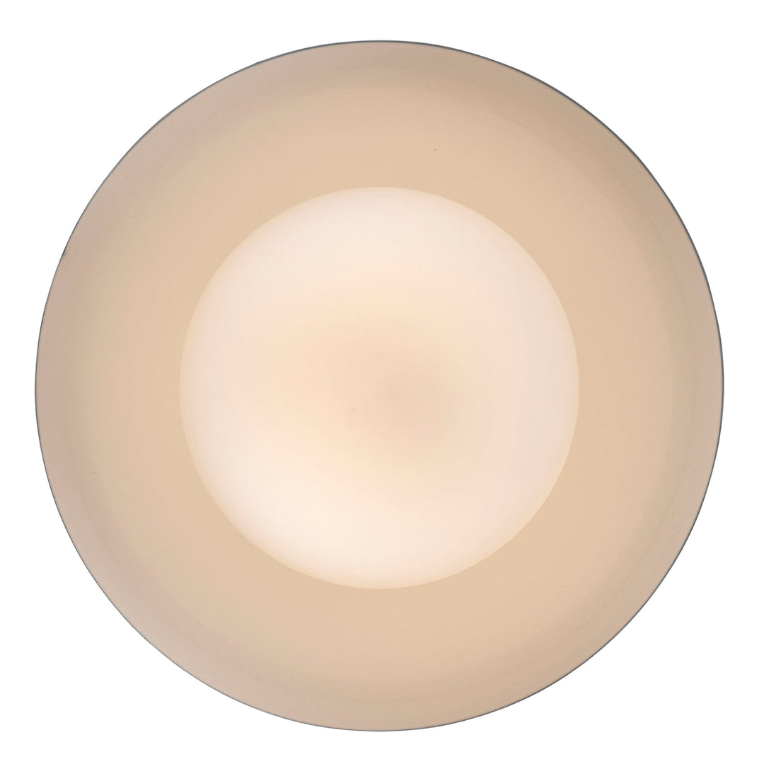 Trans Globe 1-light Maureen Exposed Bulb Metal Shade - White