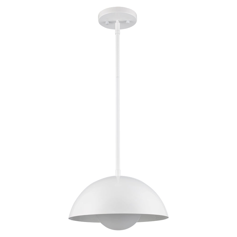Trans Globe 1-light Maureen Modern Metal Shade And Globe - White