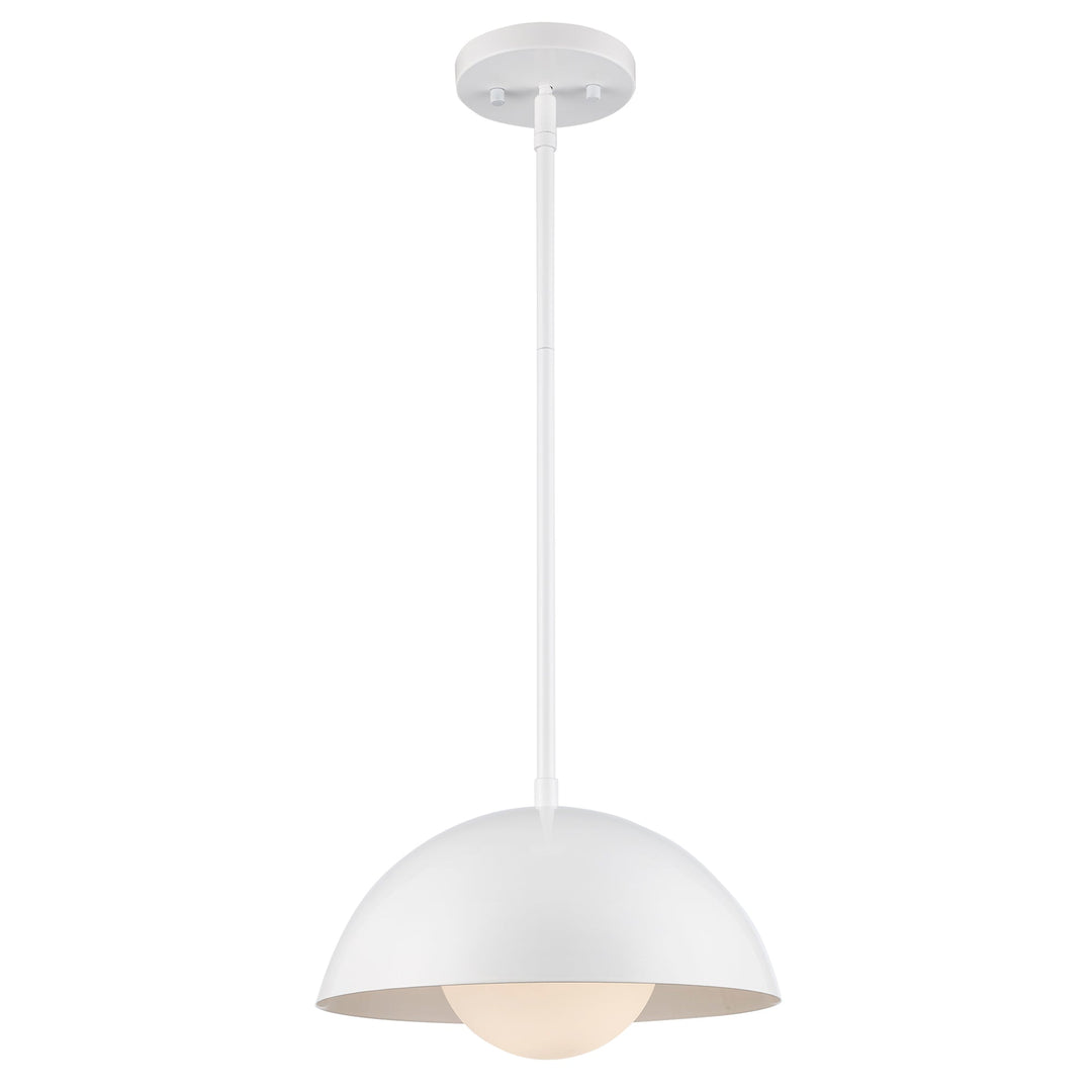 Trans Globe 1-light Maureen Modern Metal Shade And Globe - White