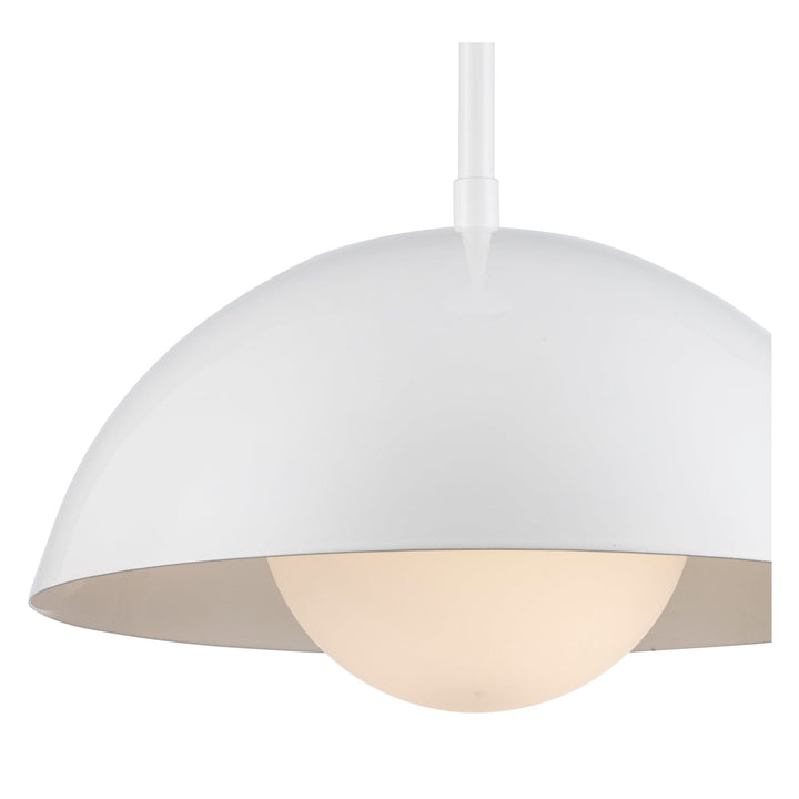 Trans Globe 1-light Maureen Modern Metal Shade And Globe - White