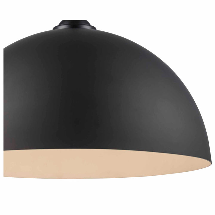 Trans Globe 1-light Mercer Dome Metal Shade - Black