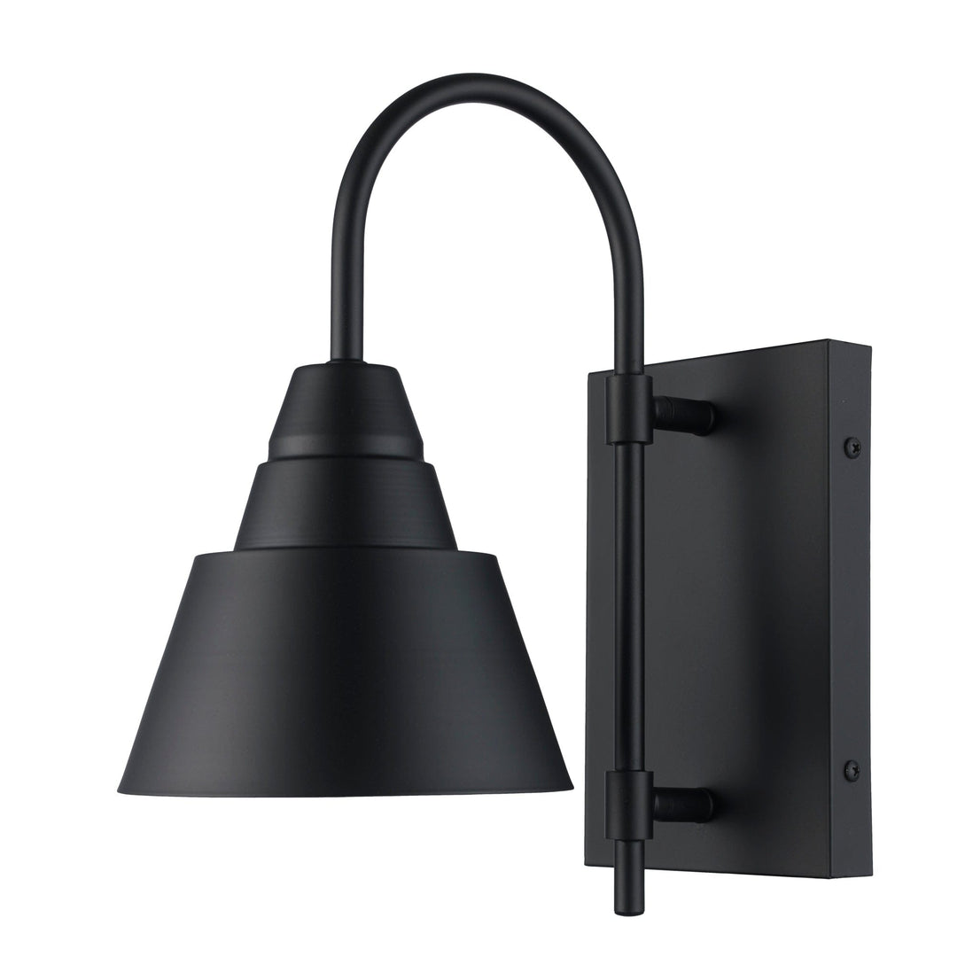 Trans Globe 1-Light Rune Outdoor Wall Light - Black