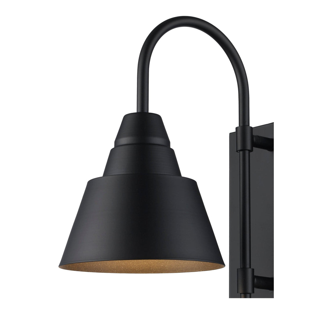 Trans Globe 1-Light Rune Outdoor Wall Light - Black