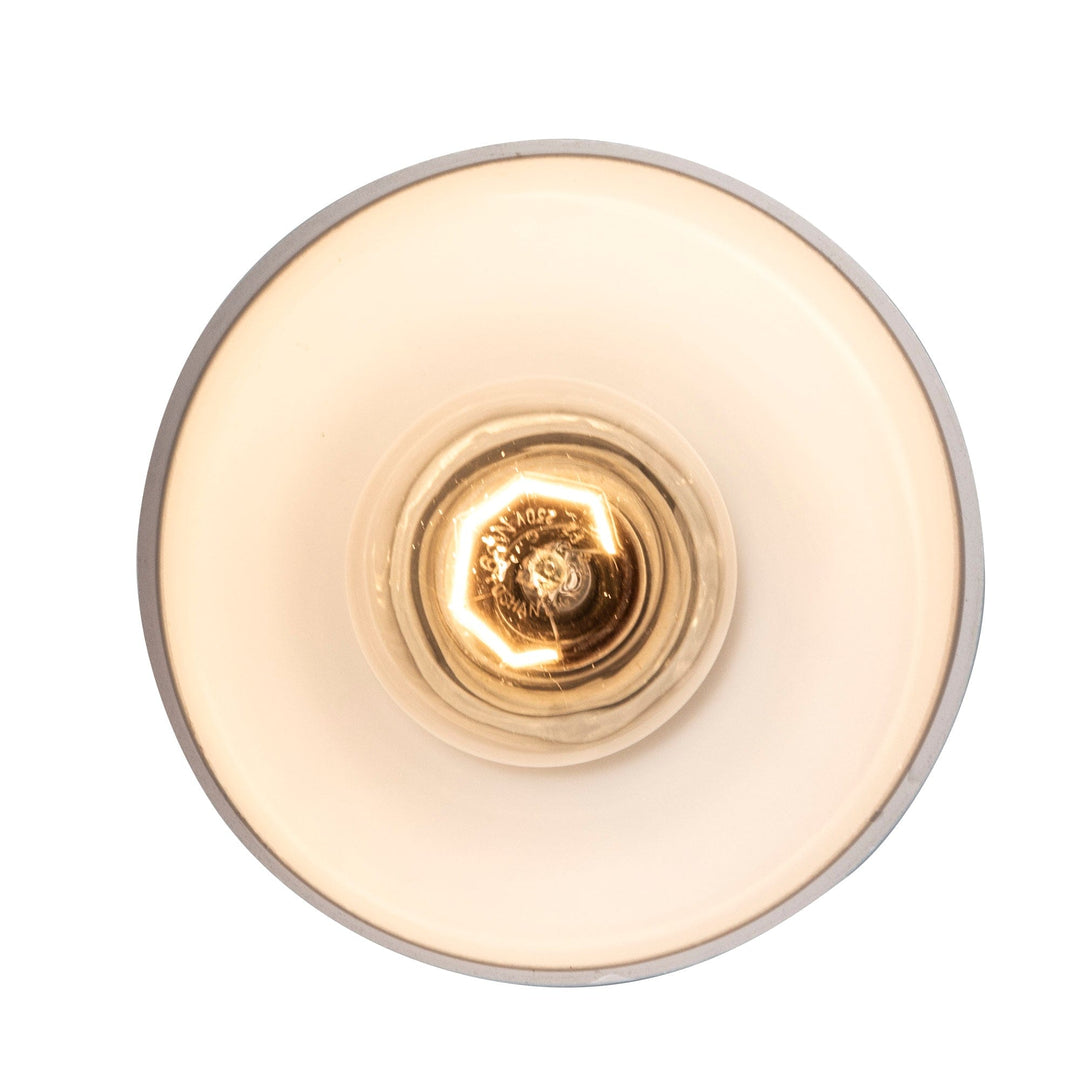 Trans Globe 1-Light Single Shade Mini Opal Glass - Brushed Nickel