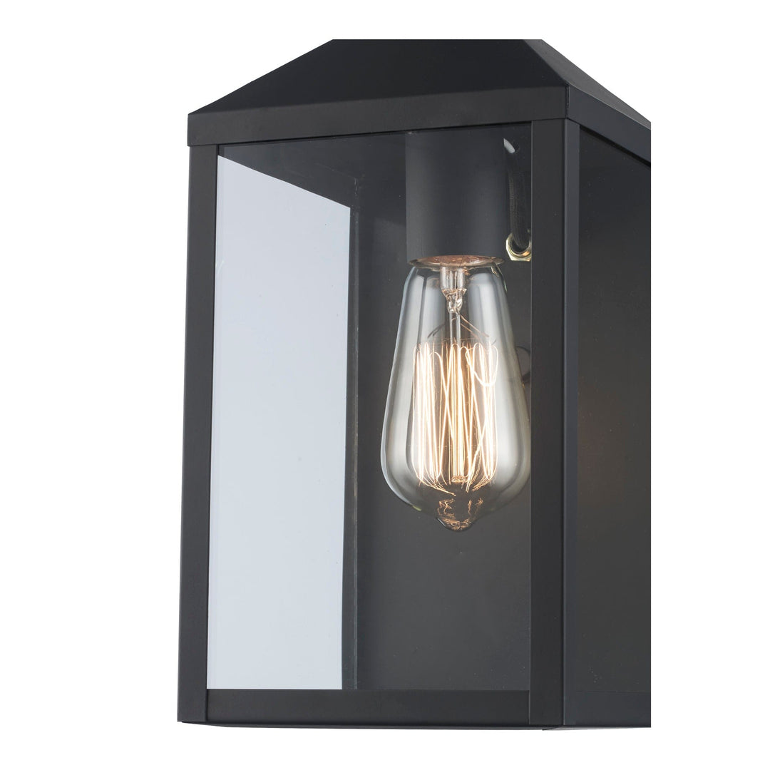 Trans Globe 1-light Storm Wall lantern - Black