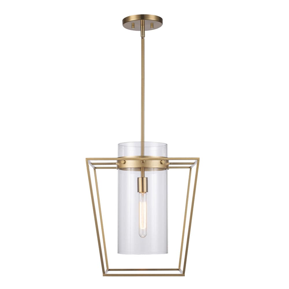Trans Globe 1 Light Wide Cage - Antique Gold