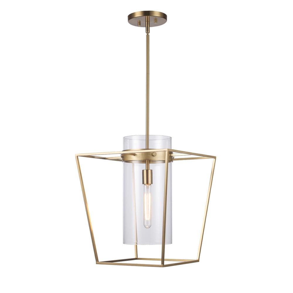 Trans Globe 1 Light Wide Cage - Antique Gold