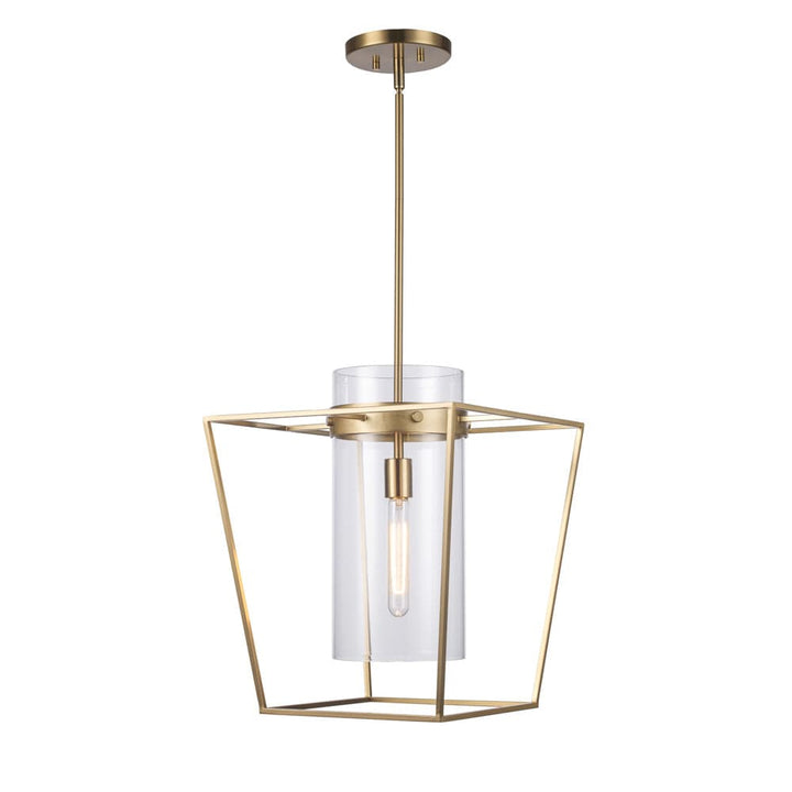 Trans Globe 1 Light Wide Cage - Antique Gold