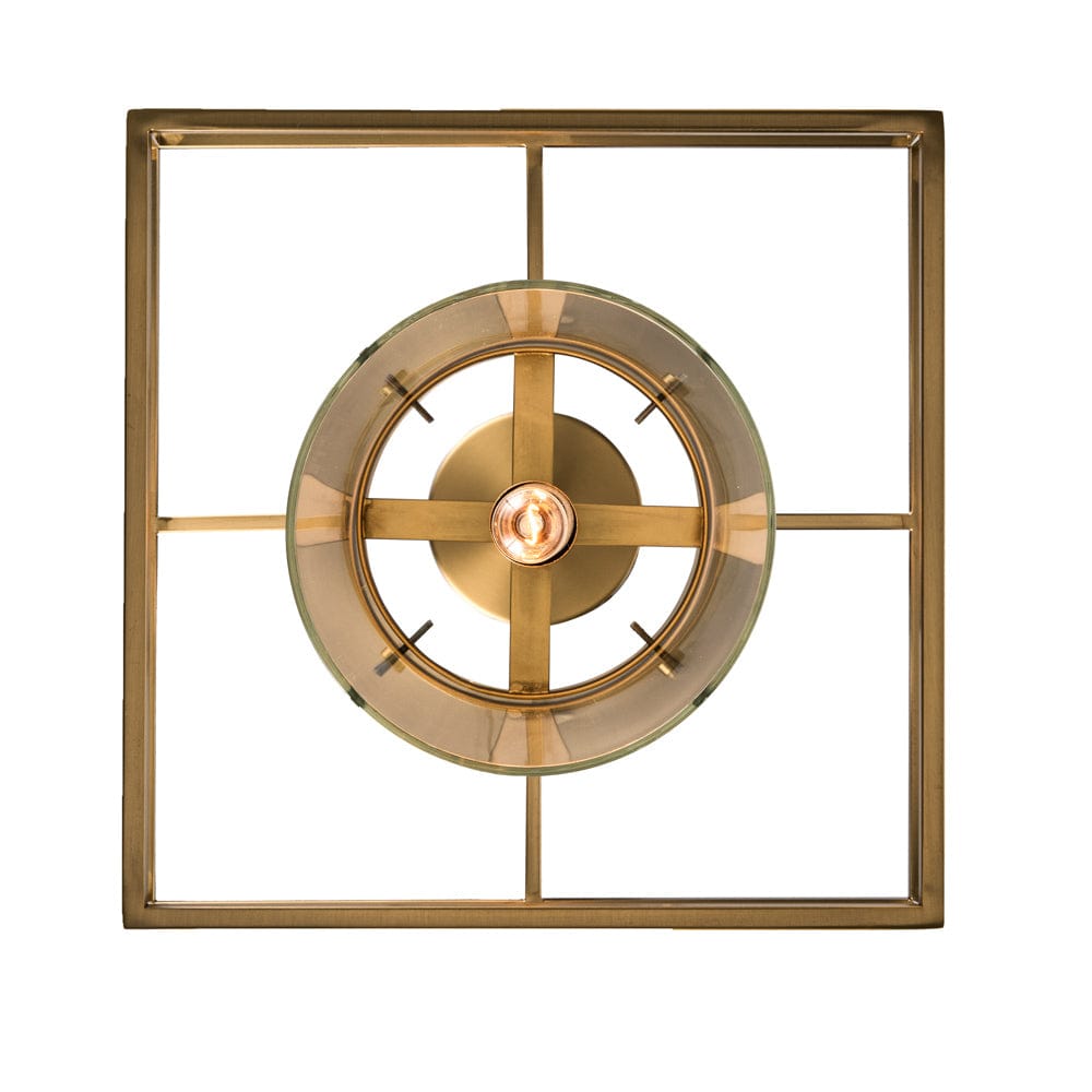 Trans Globe 1 Light Wide Cage - Antique Gold