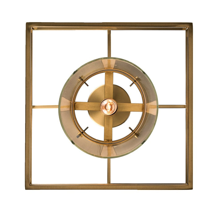 Trans Globe 1 Light Wide Cage - Antique Gold