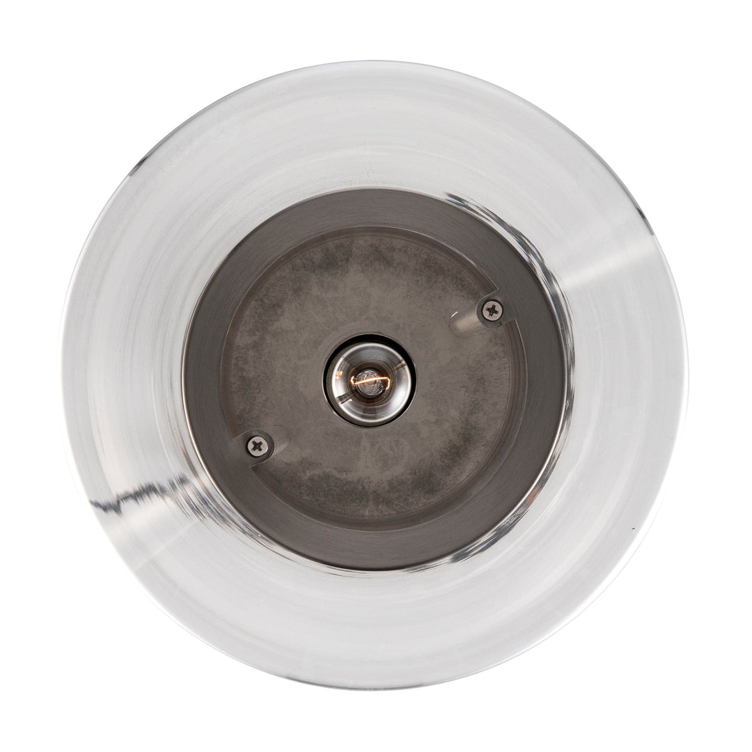 Trans Globe 1-Light with Cone Glass Shade - Brushed Nickel