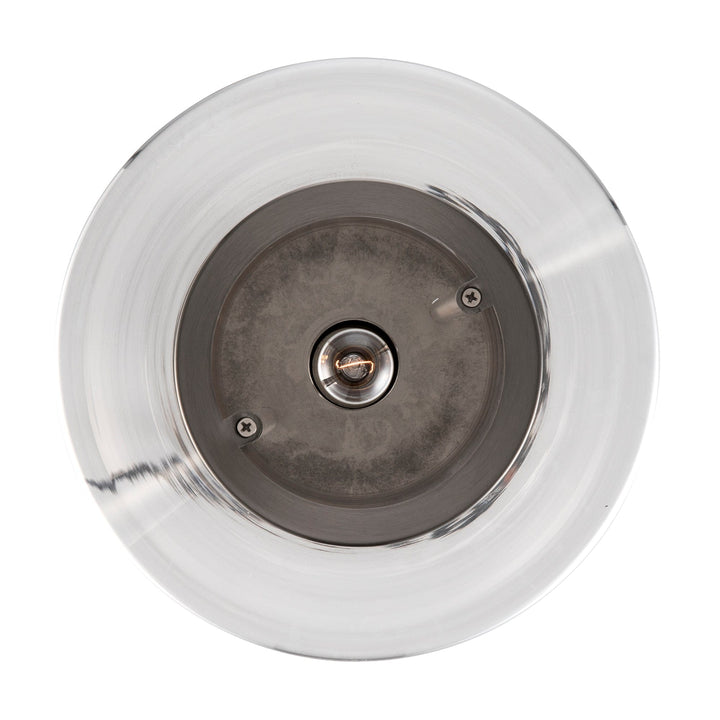 Trans Globe 1-Light with Cone Glass Shade - Brushed Nickel