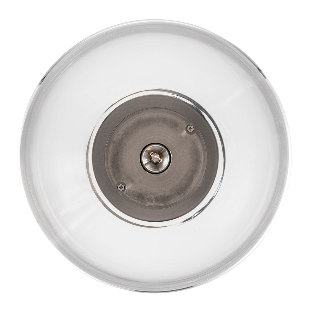 Trans Globe 1-Light with Cone Glass Shade -  Brushed Nickel