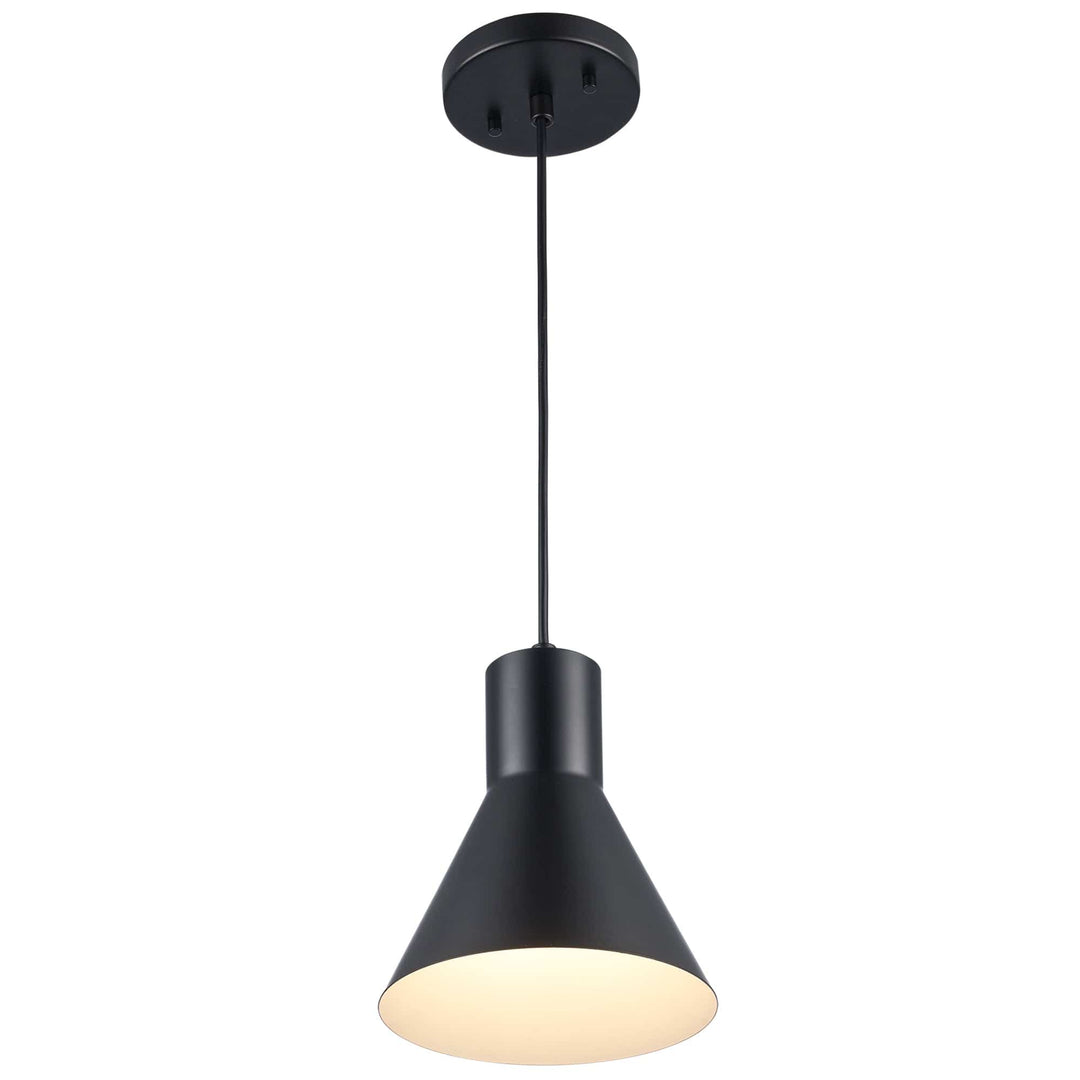 Trans Globe 1 Lt Flared Shade -  Black
