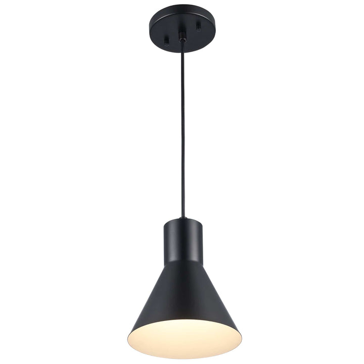 Trans Globe 1 Lt Flared Shade -  Black