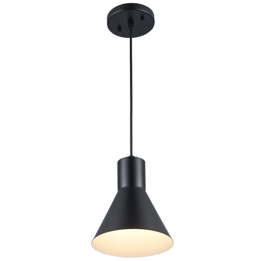 Trans Globe 1 Lt Flared Shade -  Black