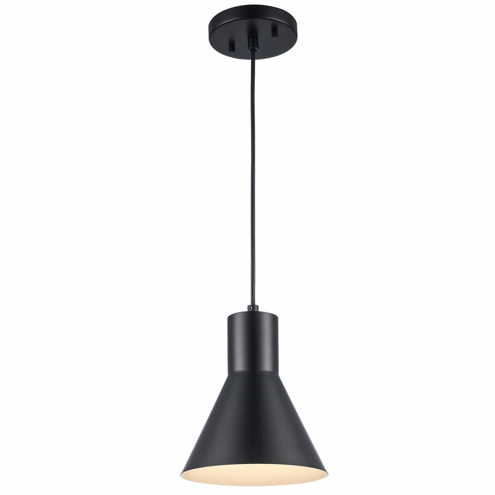 Trans Globe 1 Lt Flared Shade -  Black