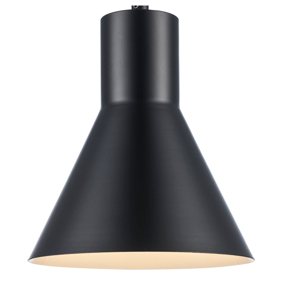 Trans Globe 1 Lt Flared Shade -  Black