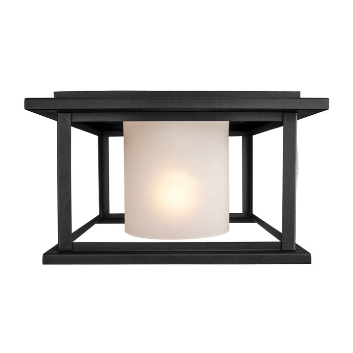 Trans Globe 1 Lt Outd Flush Inner - Black