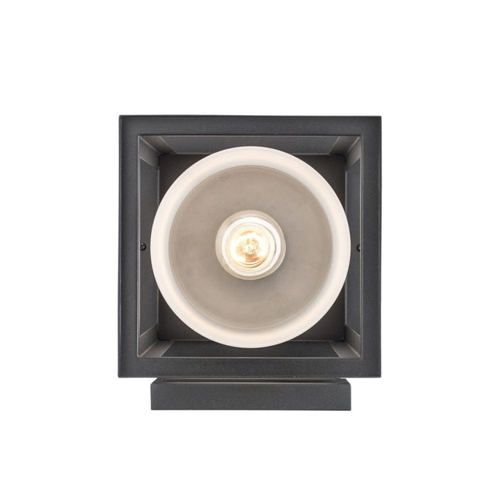 Trans Globe 1 Lt Wall Lanteran Med Frosted- Black