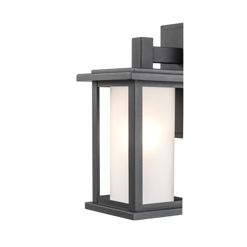 Trans Globe 1 Lt Wall Lanteran Sml Frosted- Black